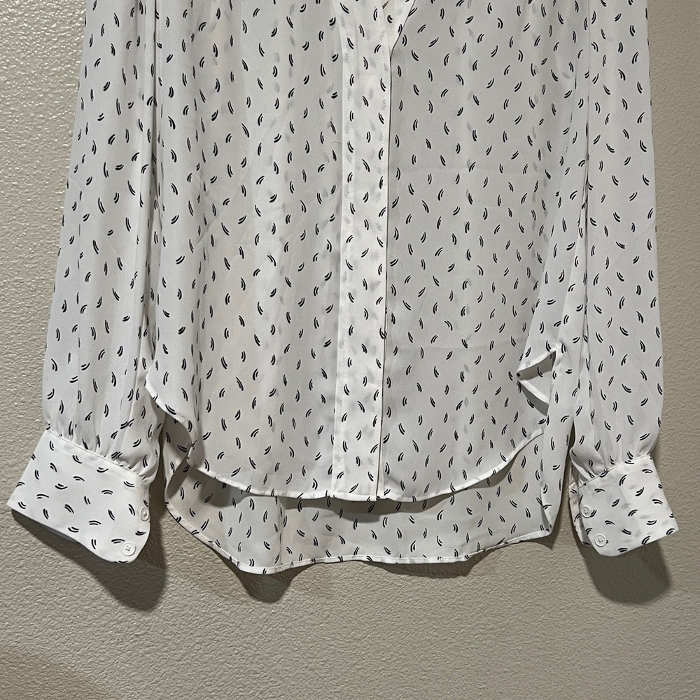 Ann Taylor Monogram Button Down Blouse - image 3